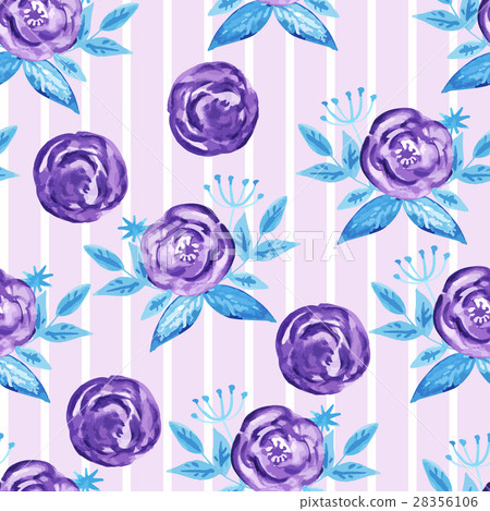 Vector Seamless Watercolor Pattern - Stock Illustration [28356106] - PIXTA
