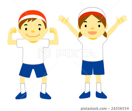 在運動會上準備好的體操兒童/兒童 28356554