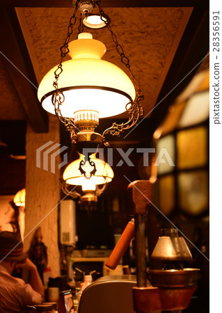 復古咖啡店燈（垂直） 28356591