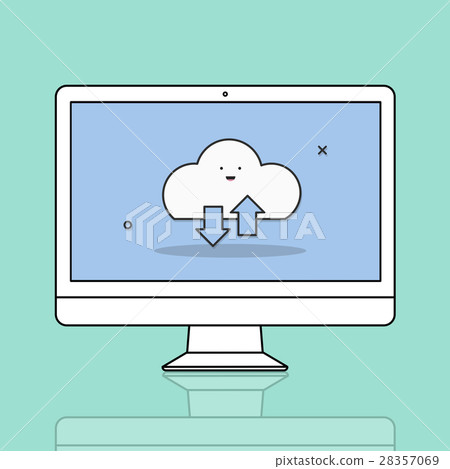 Cloud Networking Data Storage Online Technology Concept Cloud Networking Data Storage Online Technology Concept 28357069