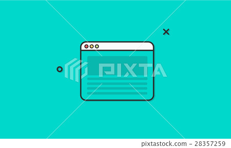 Browser Internet Homepage Icon Vector Concept Browser Internet Homepage Icon Vector Concept 28357259