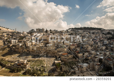 Silwan Village in Jerusalem. 28359201