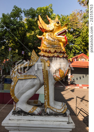 Lion in Wat Phan On Lion in Wat Phan On 28359763