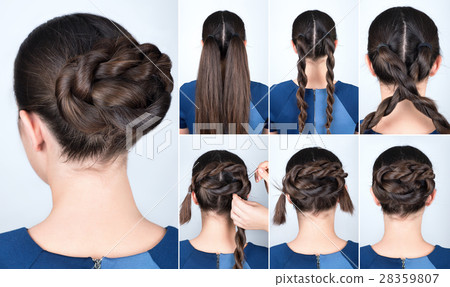 hairstyle twisted bun tutorial hairstyle twisted bun tutorial 28359807