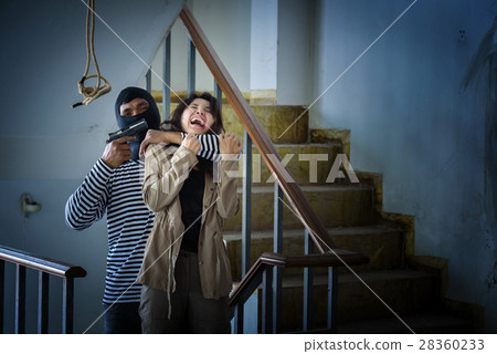 criminal hand holding shot gun woman criminal hand holding shot gun woman 28360233