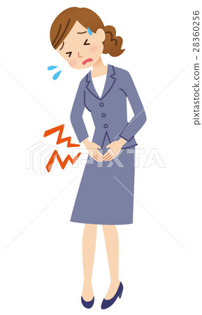 Women in menstrual pain abdominal pain suits Women in menstrual pain abdominal pain suits 28360256