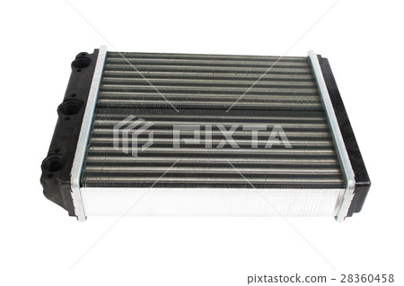 Car radiator isolated over white background Car radiator isolated over white background 28360458