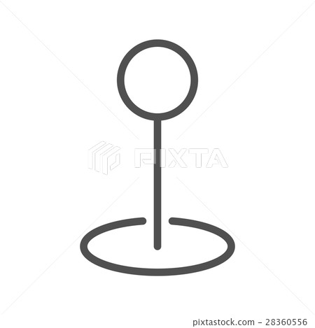 Destination line icon Destination line icon 28360556