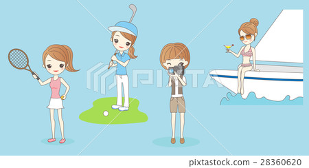 woman do leisure activities woman do leisure activities 28360620