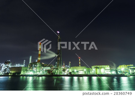 [Kawasaki] Factory night view 28360749