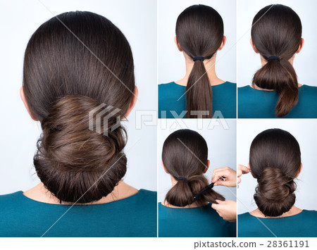 Hairstyle tutorial twisted bun 28361191