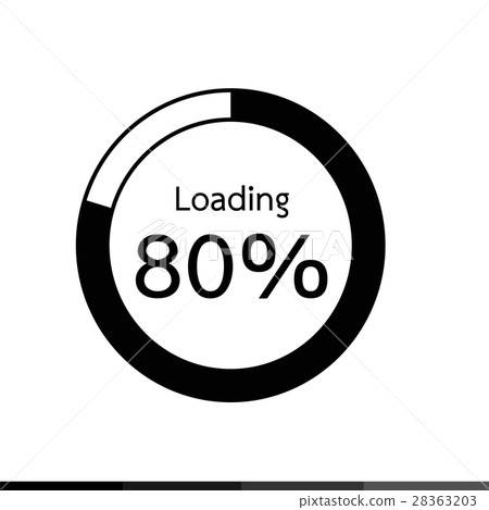 Circle Loading , Progress Bars indicator Icon-插圖素材 [28363203] - PIXTA圖庫