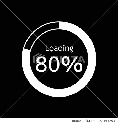 Circle Loading , Progress Bars indicator Icon - Stock Illustration ...