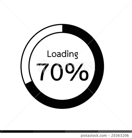 Circle Loading , Progress Bars indicator Icon - Stock Illustration ...