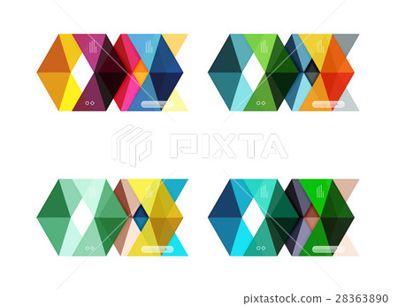 Vector arrow infographics business templates set Vector arrow infographics business templates set 28363890