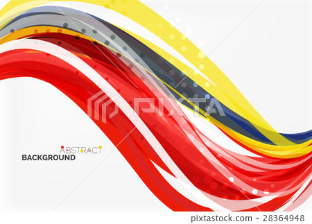 Colorful wave stripes and lines 28364948