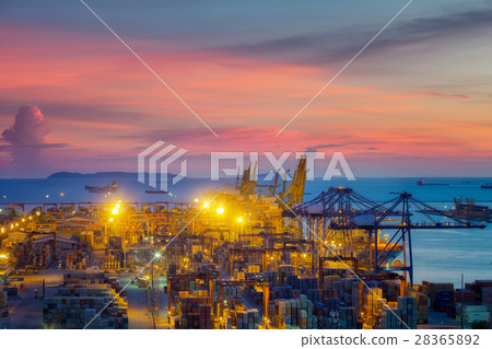 Lamchabang logistic port in Thailand 28365892