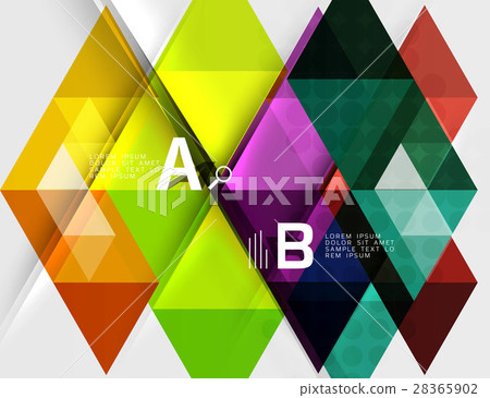 Infographic template - triangle tiles background Infographic template - triangle tiles background 28365902