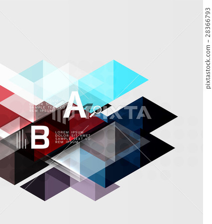 Futuristic triangle tile background with options 28366793