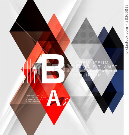 Futuristic triangle tile background with options Futuristic triangle tile background with options 28366815