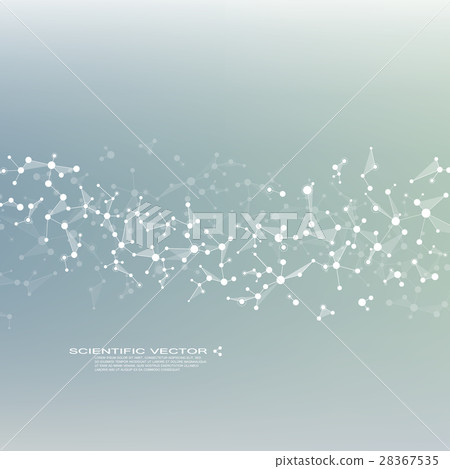 Molecule DNA and neurons vector. Molecular - Stock Illustration ...