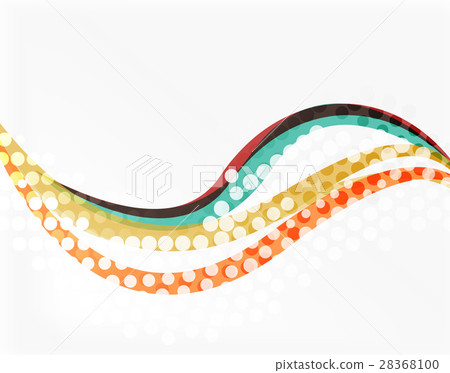 Vector abstract wave lines background 28368100
