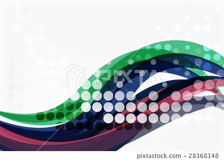 Vector dotted curve waves 28368148