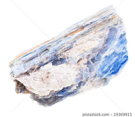 specimen of raw kyanite stone isolated 28369913