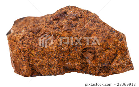 specimen of limonite ( brown iron ore) isolated specimen of limonite ( brown iron ore) isolated 28369918