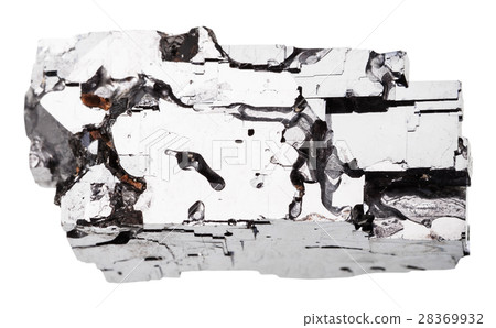 crystal of Galena stone isolated 28369932