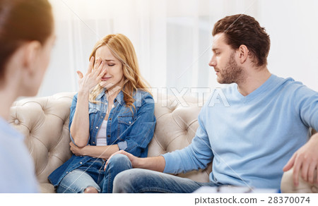 Sad depressed woman crying Sad depressed woman crying 28370074