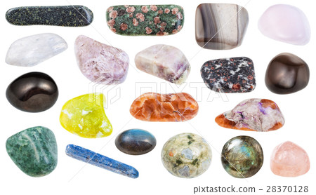 collection of various polished mineral stones collection of various polished mineral stones 28370128