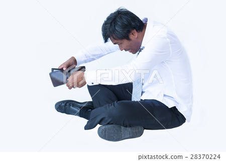 businessman loses money ,fail concept 28370224