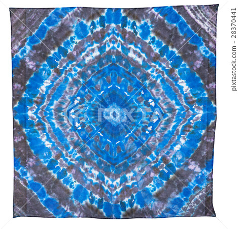 blue and black silk scarf with abstract pattern blue and black silk scarf with abstract pattern 28370441