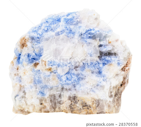 specimen of blue Wischnevite (Vishnevite) isolated specimen of blue Wischnevite (Vishnevite) isolated 28370558