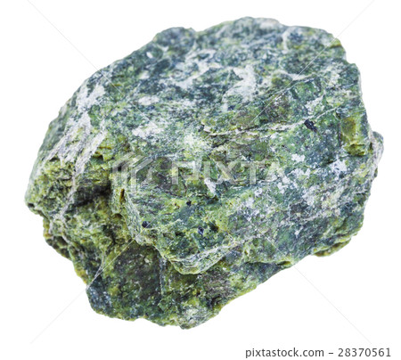 specimen of serpentine stone isolated 28370561