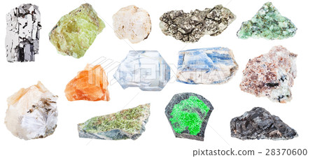 collection of various natural mineral crystals 28370600