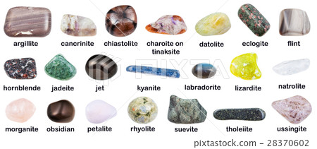 collection of gemstones with descriptions 28370602