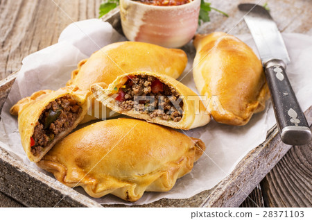 empanadas with minced meat 28371103