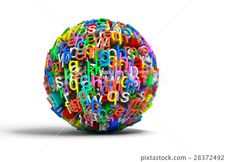 Colored ball letters - Stock Illustration [28372492] - PIXTA