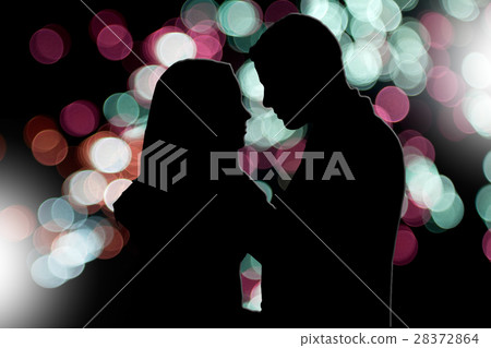 Couple silhouette 28372864