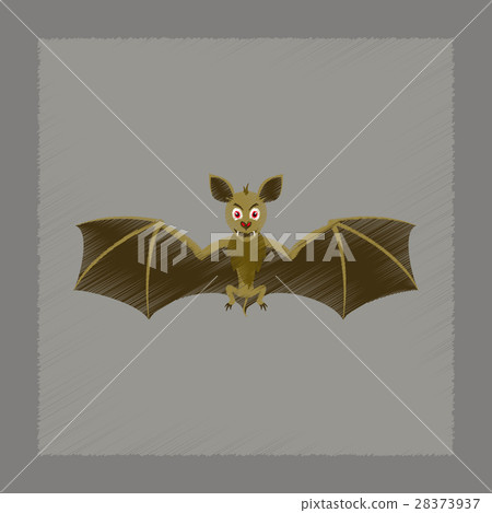 flat shading style icon cute bat flat shading style icon cute bat 28373937