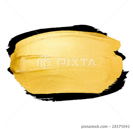 Vector golden brush stroke for you amazing design Vector golden brush stroke for you amazing design 28375041