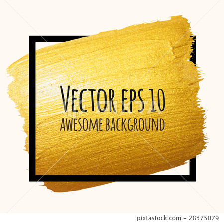 Vector golden brush stroke banner for your amazing Vector golden brush stroke banner for your amazing 28375079