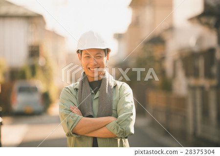 blue collar worker, laborer, hardhat 28375304