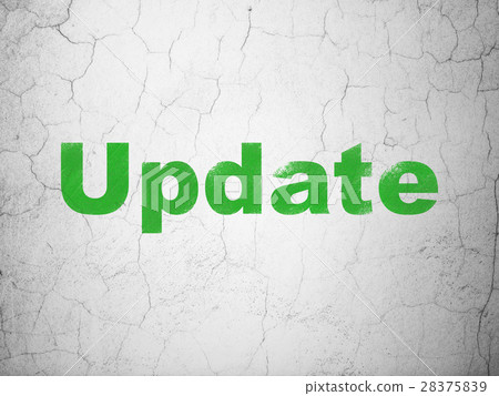 Web design concept: Update on wall background 28375839