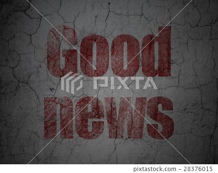 News concept: Good News on grunge wall background News concept: Good News on grunge wall background 28376015