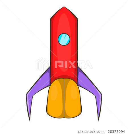 Space rocket for fly icon, cartoon style Space rocket for fly icon, cartoon style 28377094