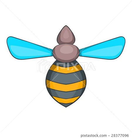 Bee icon, cartoon style Bee icon, cartoon style 28377096