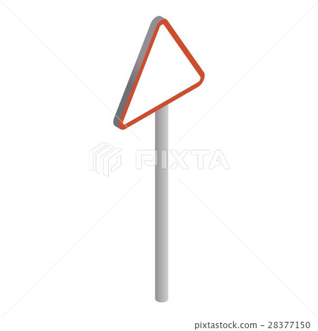 Road sign triangle with red rim icon Road sign triangle with red rim icon 28377150